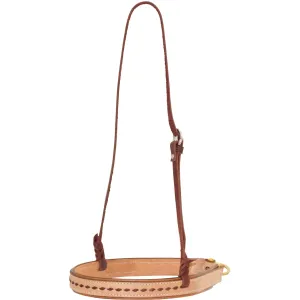 Roughout Latigo Noseband With Buckstitch