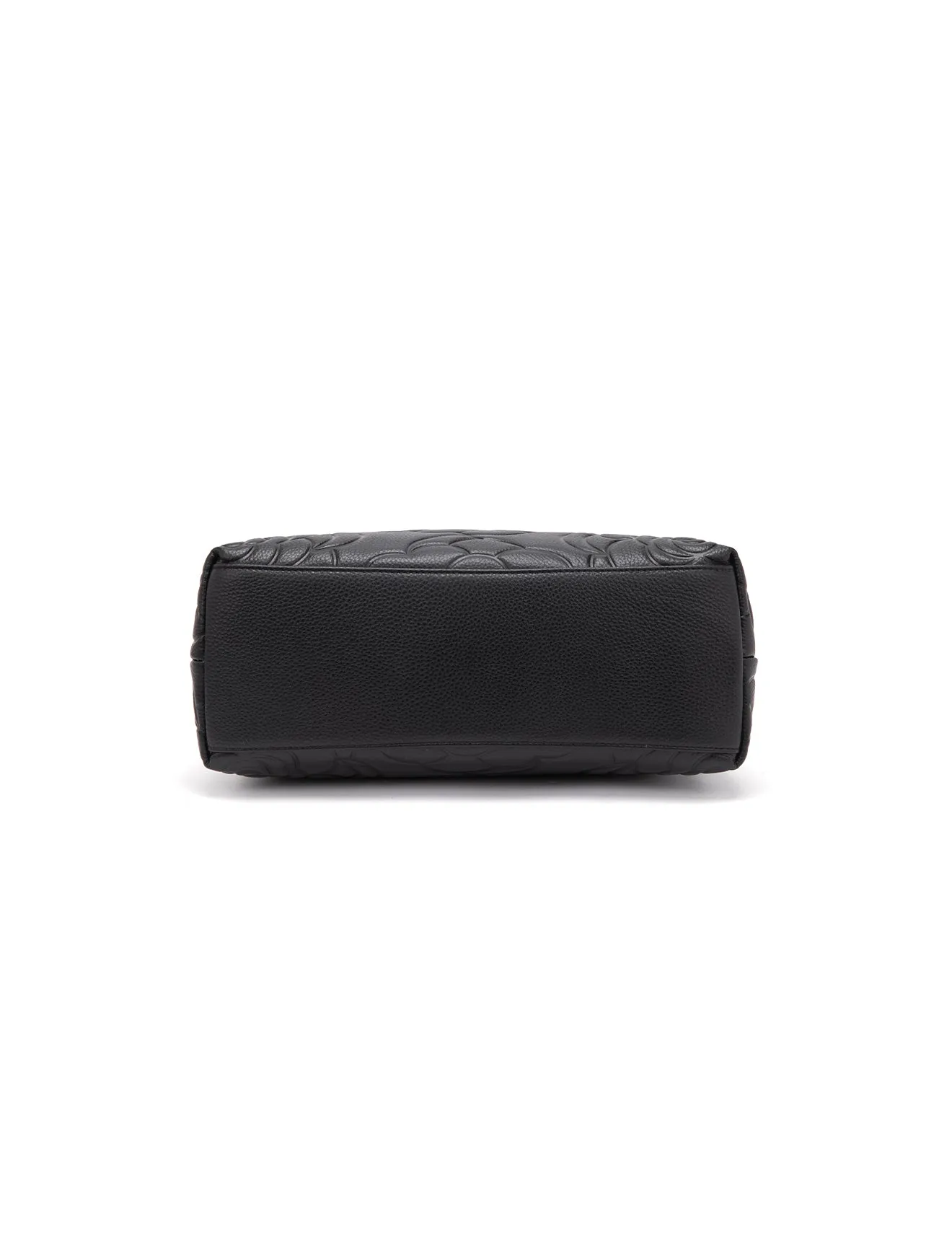 RUTH TWIN COMPARTMENT LEATHER BAG- E1-0753B-BLK- NEW IN