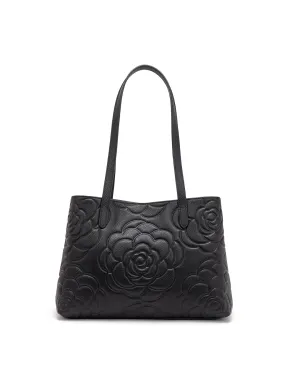 RUTH TWIN COMPARTMENT LEATHER BAG- E1-0753B-BLK- NEW IN