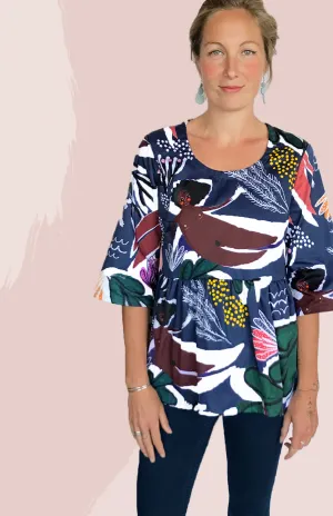 SALE Bathing Godesses 100% organic cotton top