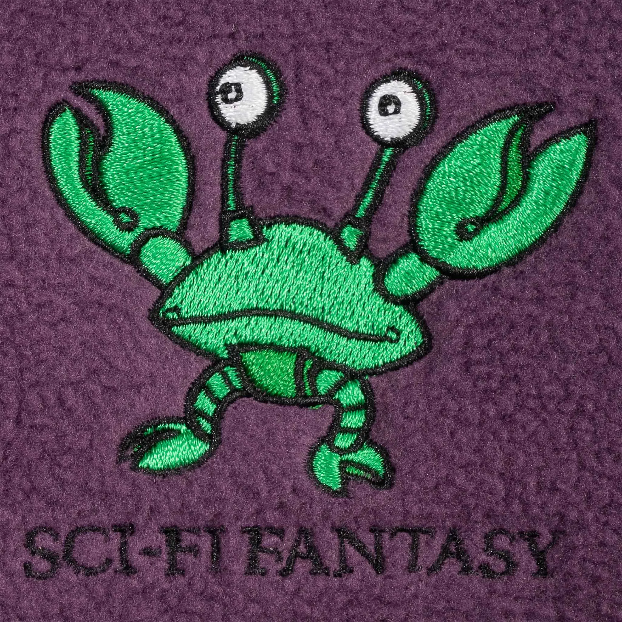 Sci-Fi Fantasy Crab Quarter Zip Olive