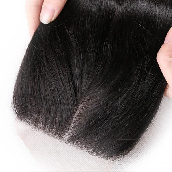 Sdamey Brazilian Straight Human Hair 5X5 Lace Closure