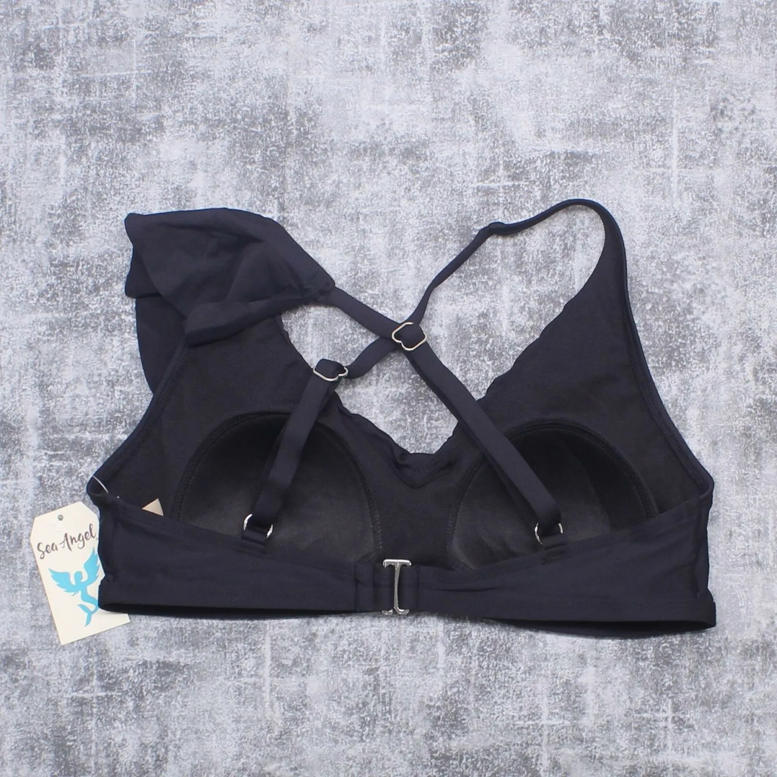 Sea Angel Women's One Shoulder Ruffle Bikini Top