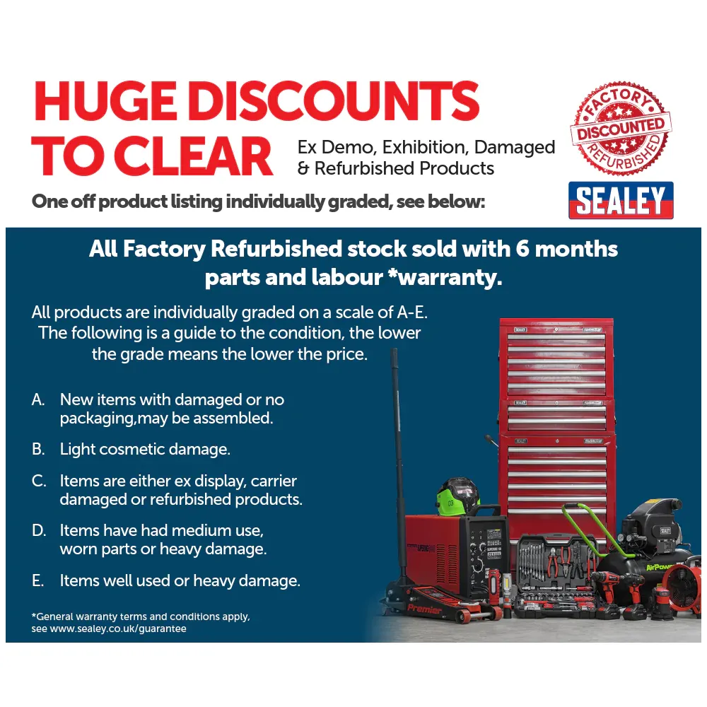 Sealey 8.5bar Rechargeable Pressure Washer 17L 12V - A
