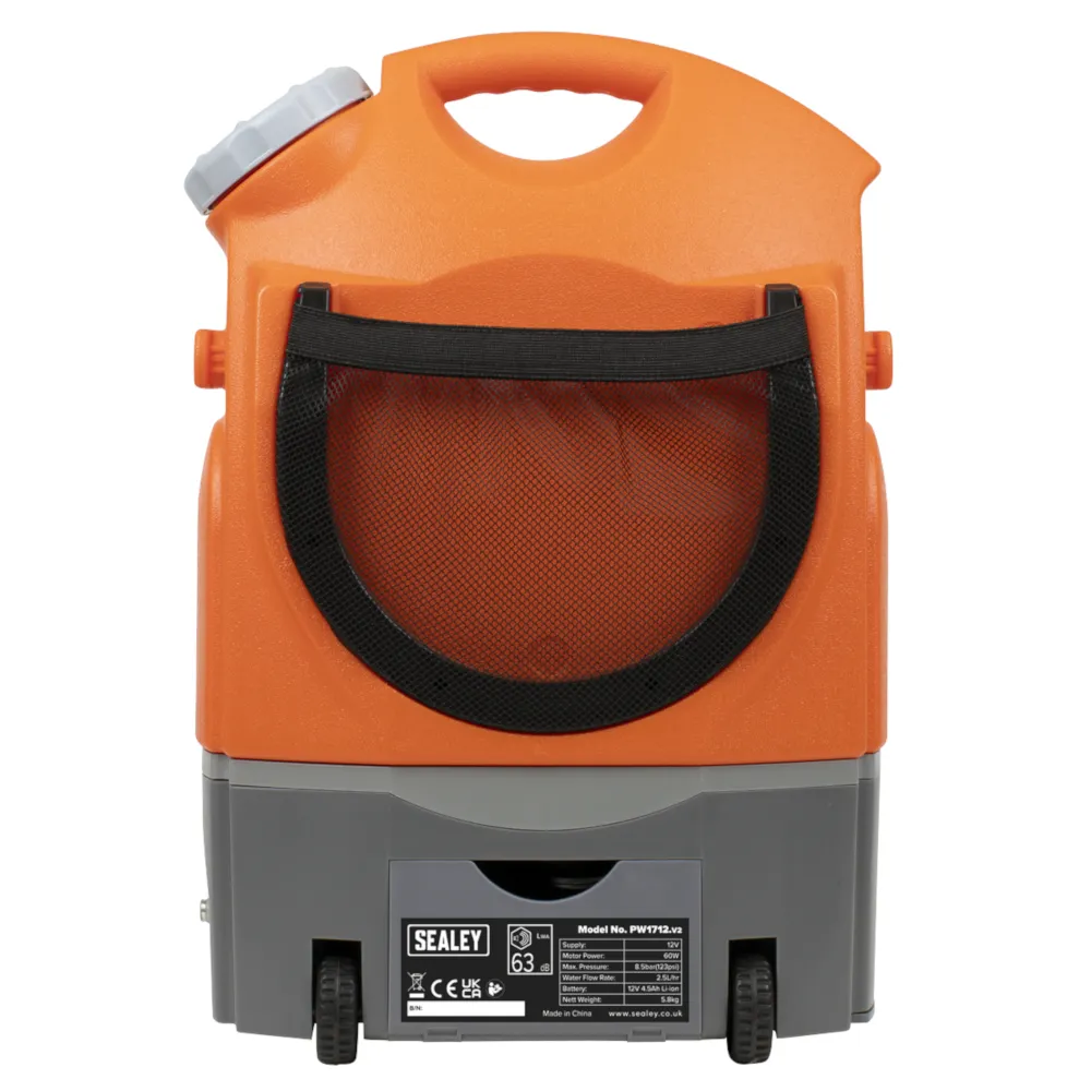 Sealey 8.5bar Rechargeable Pressure Washer 17L 12V - A