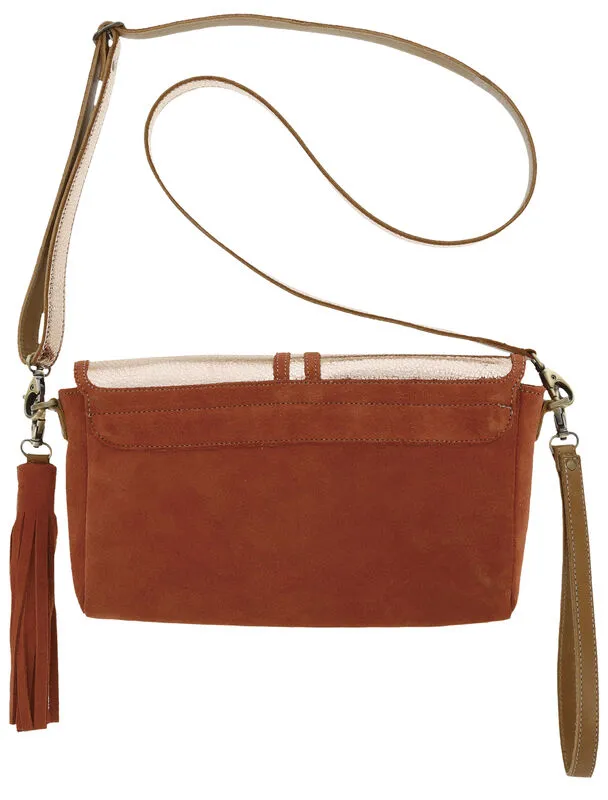 Seight Clutch Handbag in Copper
