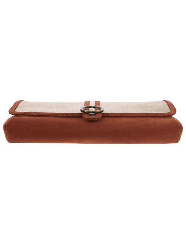 Seight Clutch Handbag in Copper