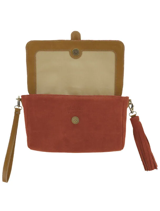 Seight Clutch Handbag in Copper
