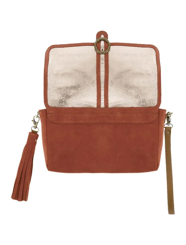 Seight Clutch Handbag in Copper