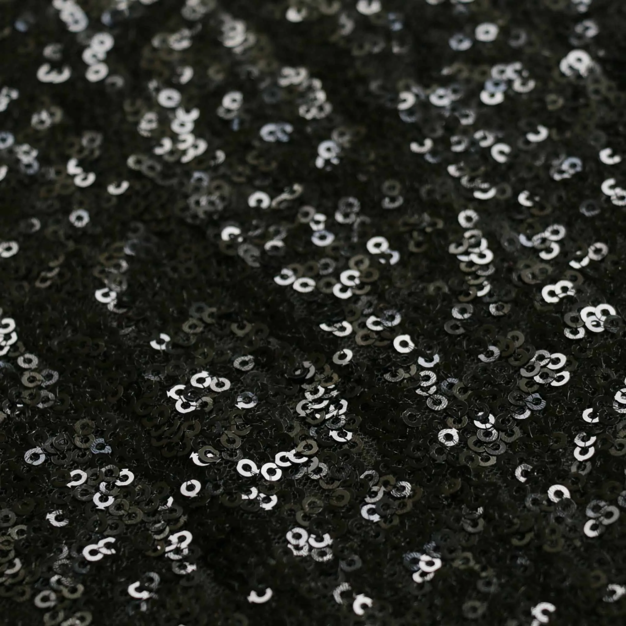 Sequin Fabric - Black