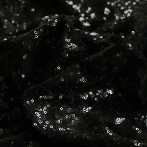Sequin Fabric - Black