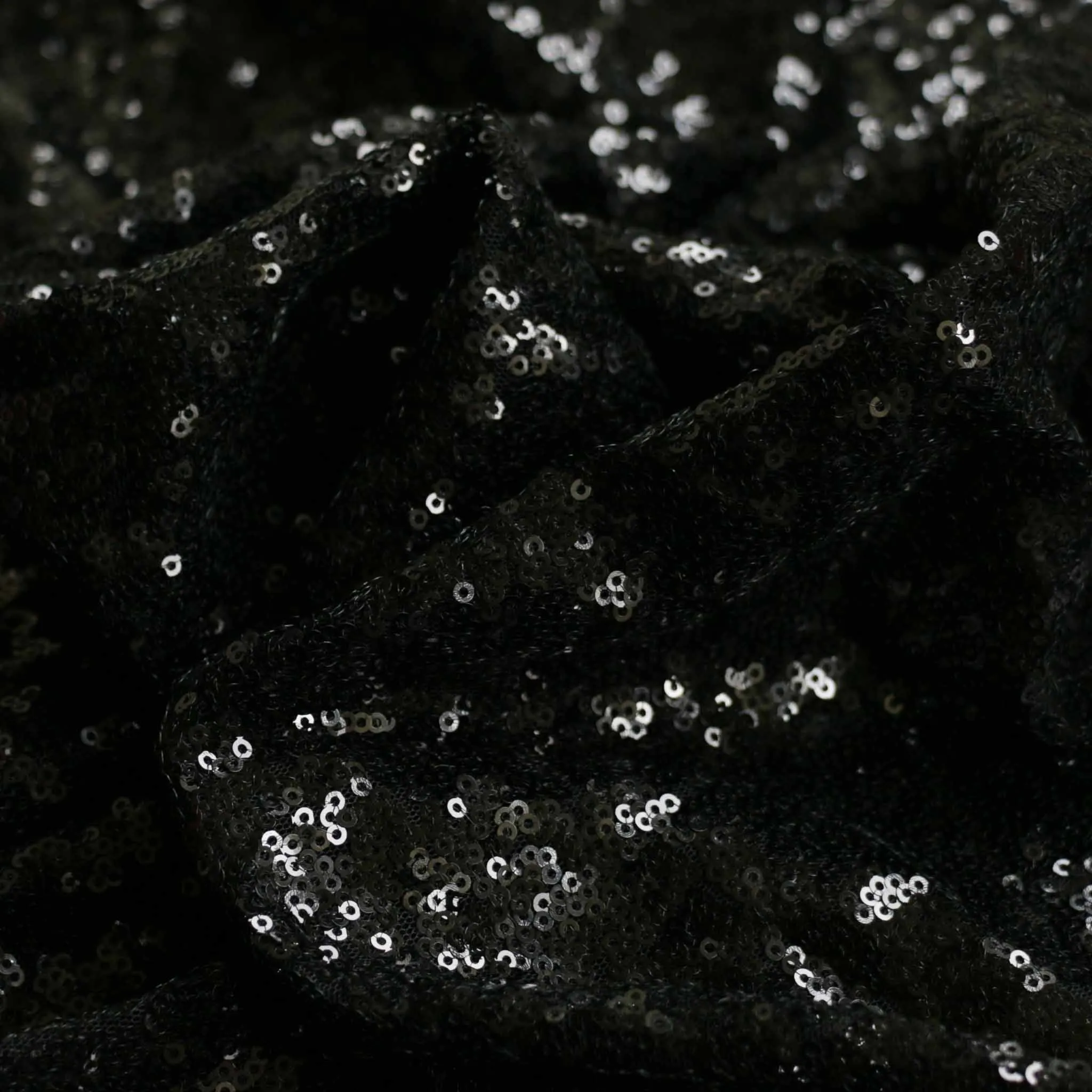 Sequin Fabric - Black
