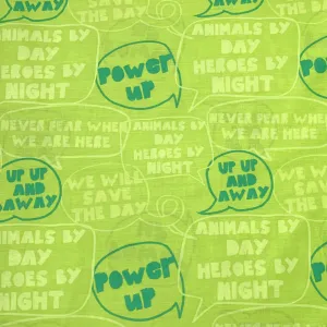 Sheeting Poly Cotton Power Up Heroes