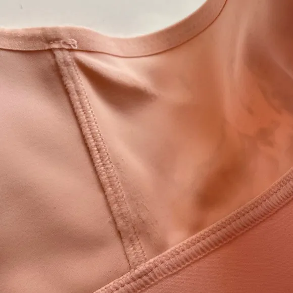 Shefit Flex Zip Front Velcro Adjustable Sports Bra Blush Rose Gold Medium