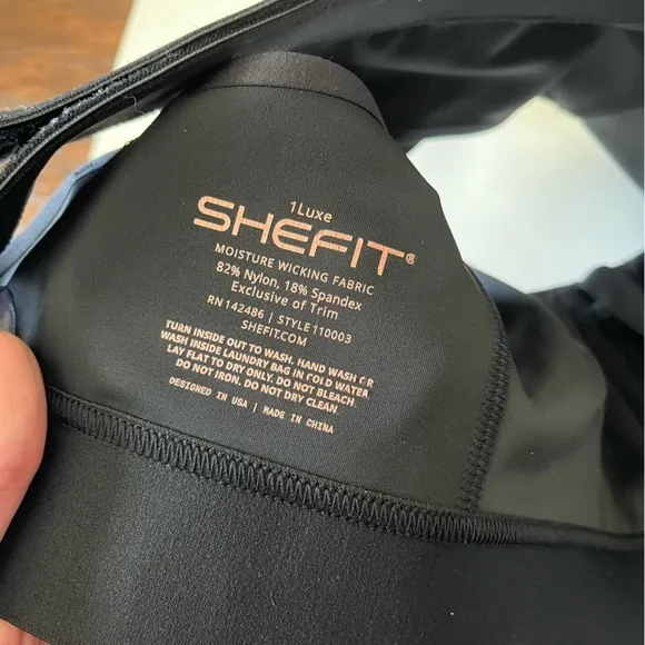 Shefit Flex Zipper Front Velcro Adjustable Metallic Splatter Sports Bra