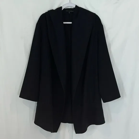 SHIN CHOI Black Open Front Sweater Jacket