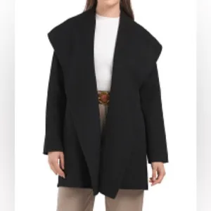 SHIN CHOI Black Open Front Sweater Jacket