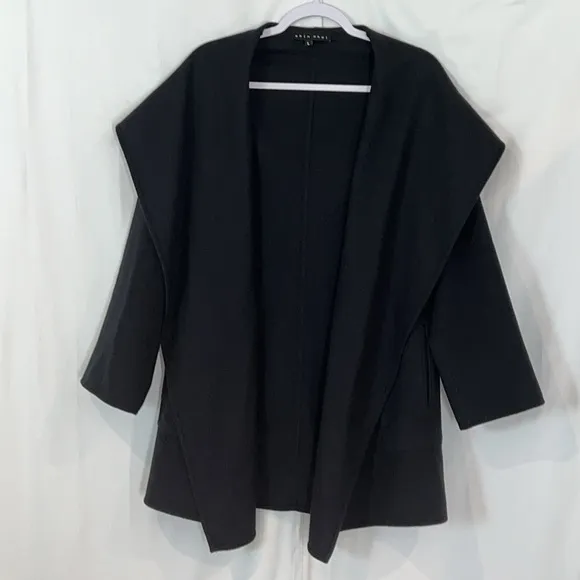 SHIN CHOI Black Open Front Sweater Jacket