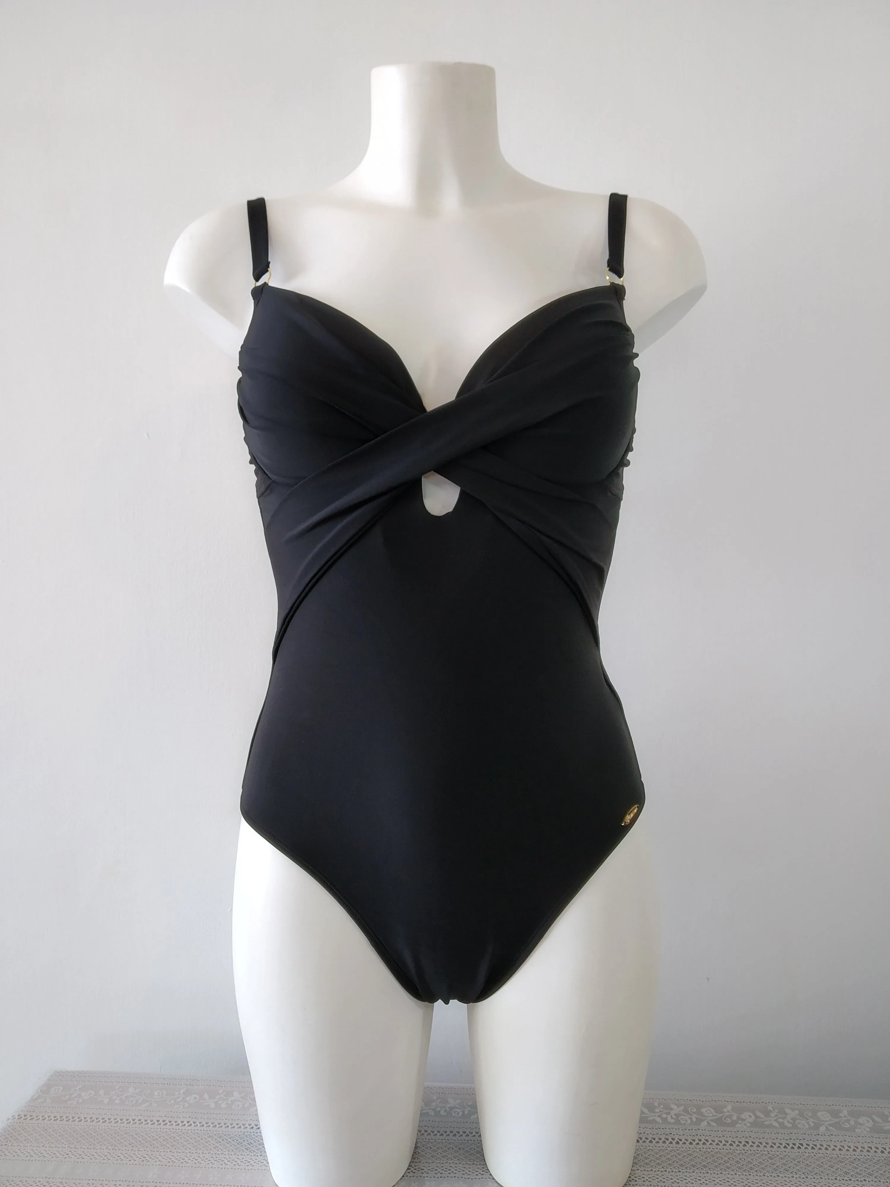 Shiny Emily, fully padded bra One-piece swimsuit