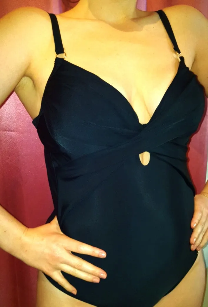 Shiny Emily, fully padded bra One-piece swimsuit