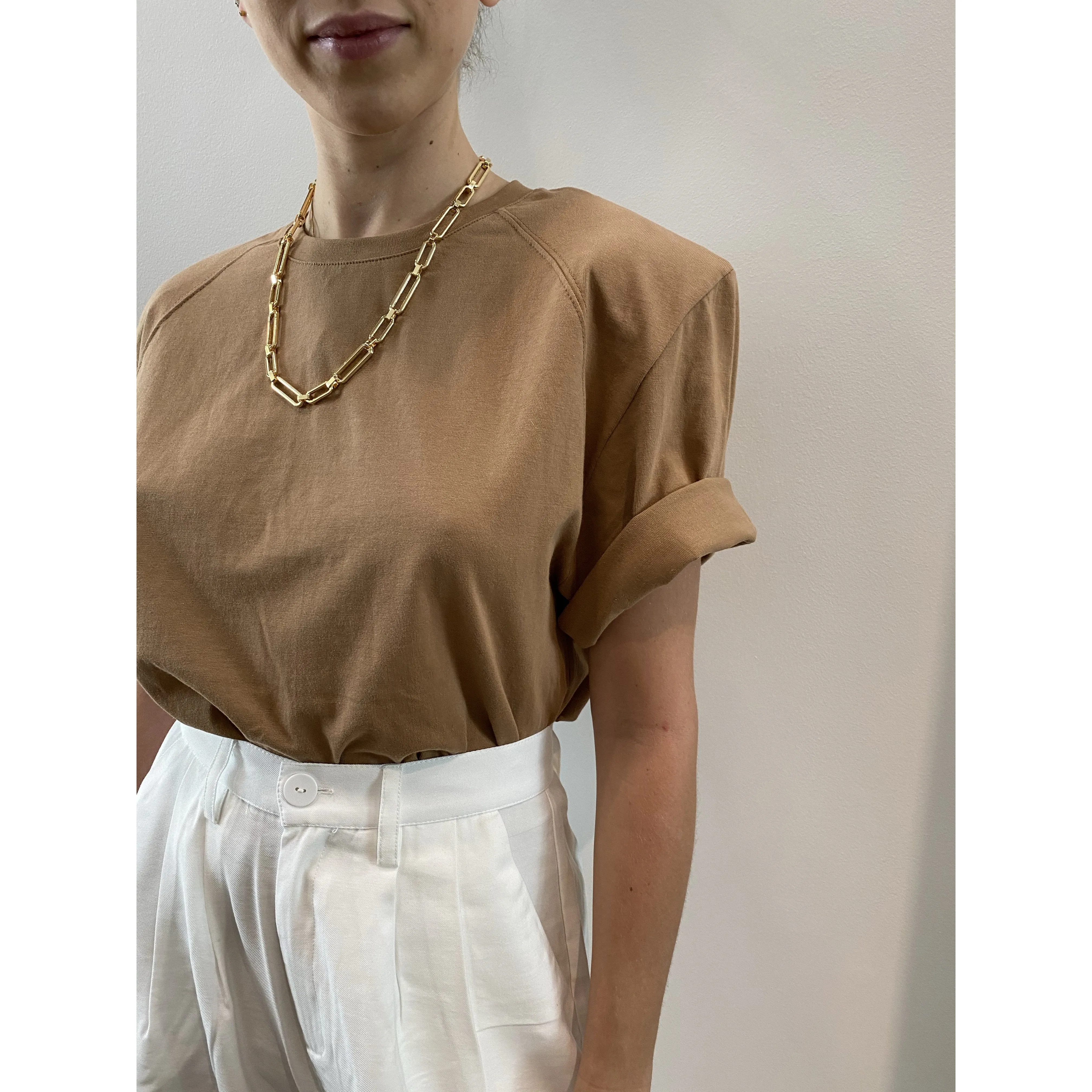 Shoulder Pad Tee | Women’s Clothing Boutique
