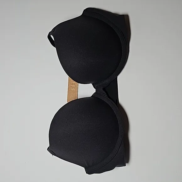 Skims Fits Everybody T-Shirt Push-Up Demi Bra Intimates Underwire Onyx Black 30C