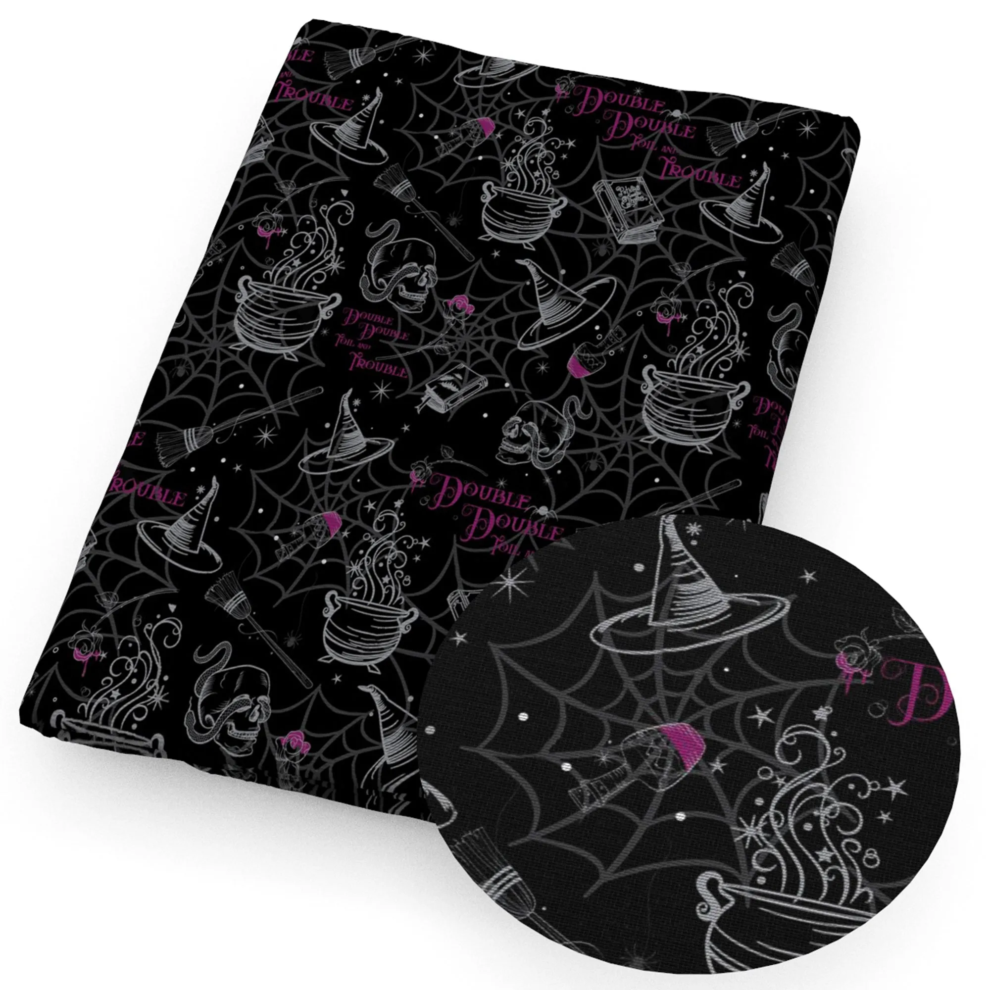 Skull Themed Printed Fabric