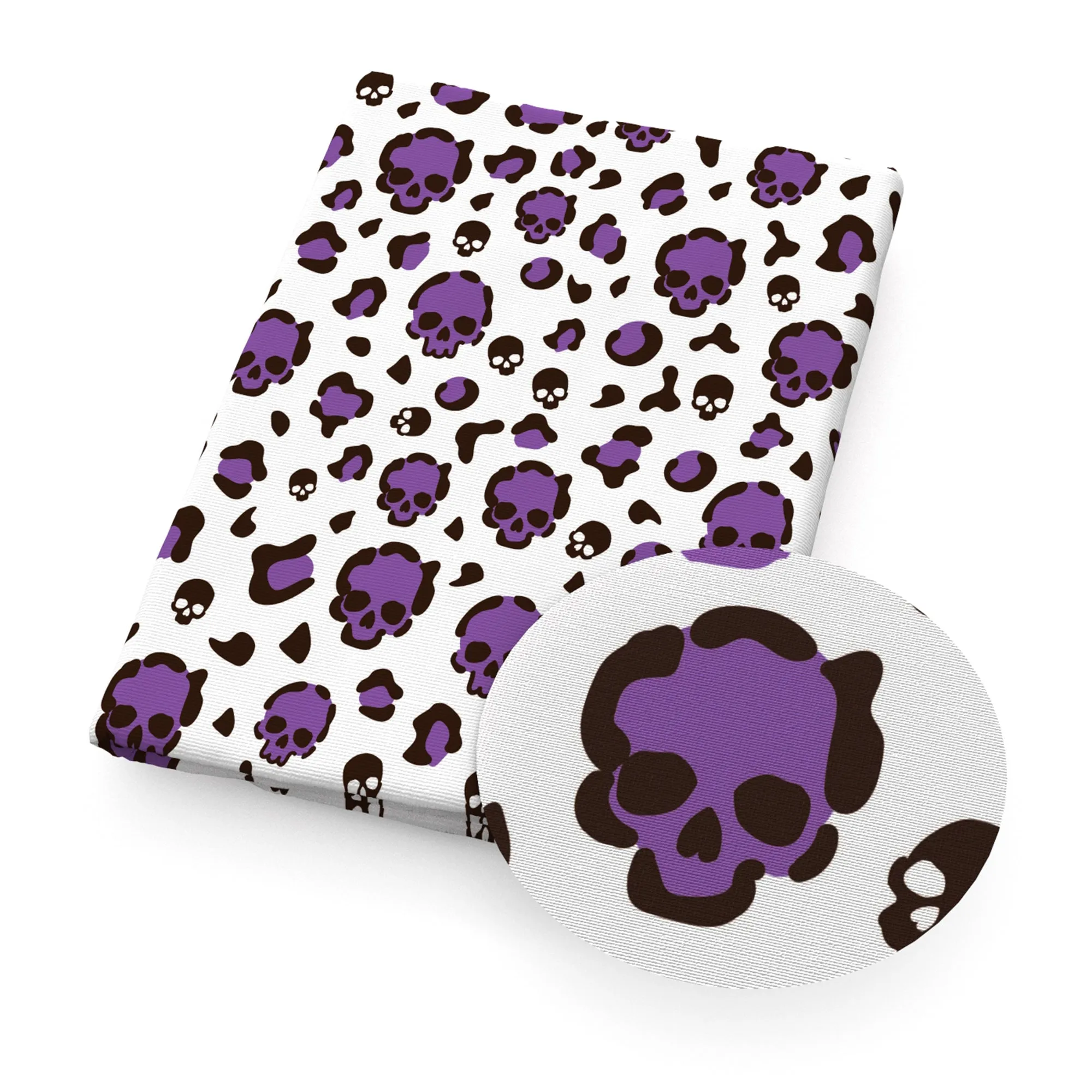 Skull Themed Printed Fabric