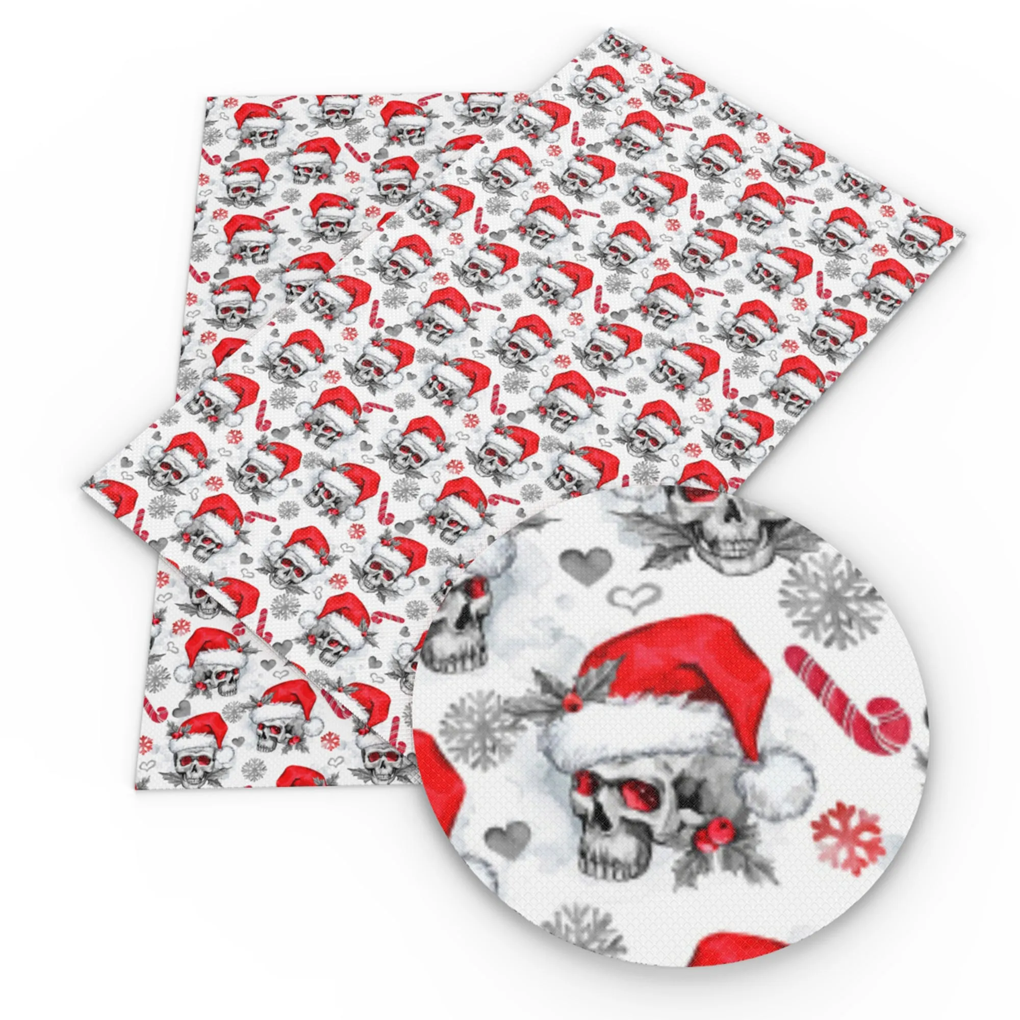Skull Themed Printed Fabric