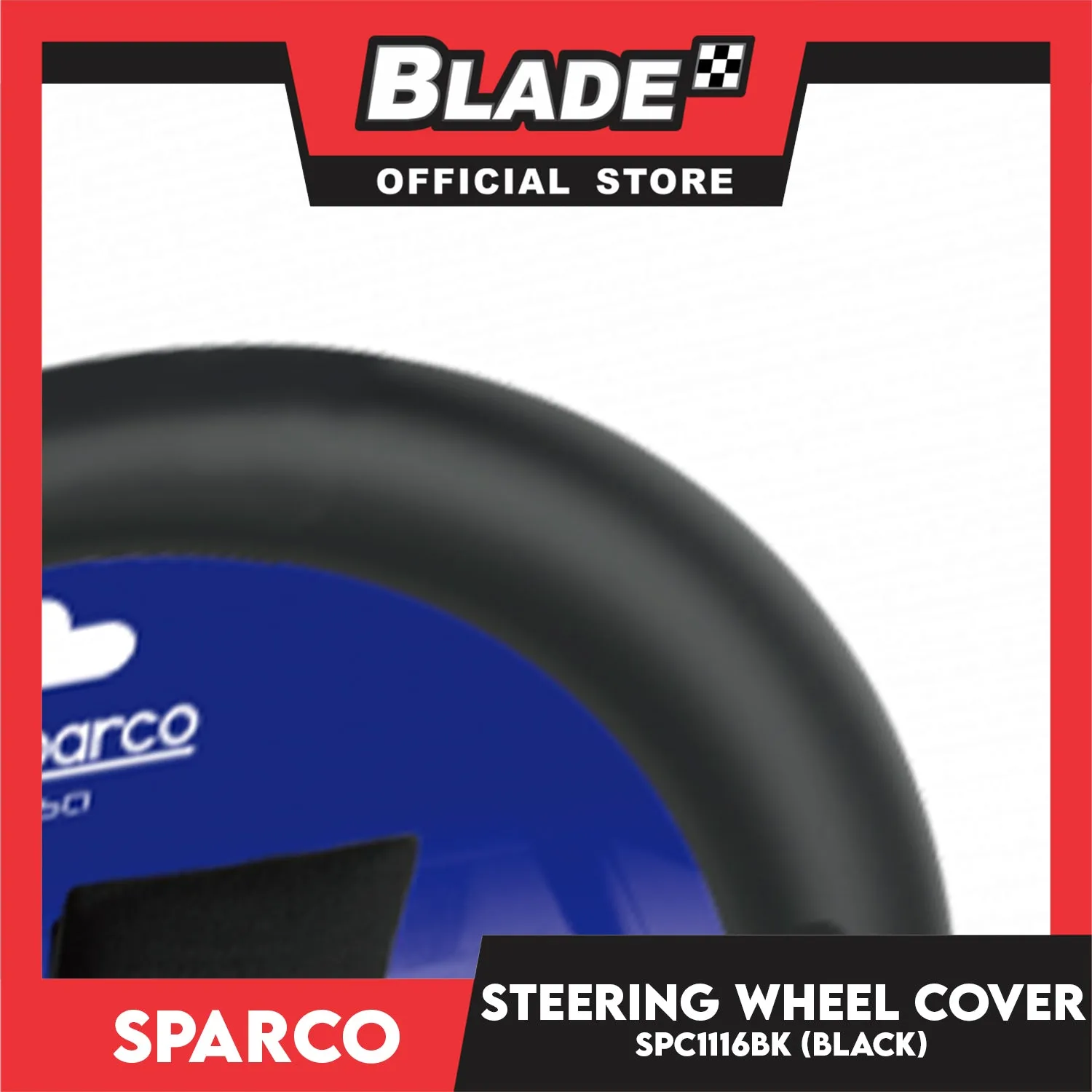 Sparco Steering Wheel Cover & Shoulder Pad SPC1116BK (Black) for Toyota, Mitsubishi, Honda, Hyundai, Ford, Nissan, Suzuki, Isuzu, Kia, MG and more