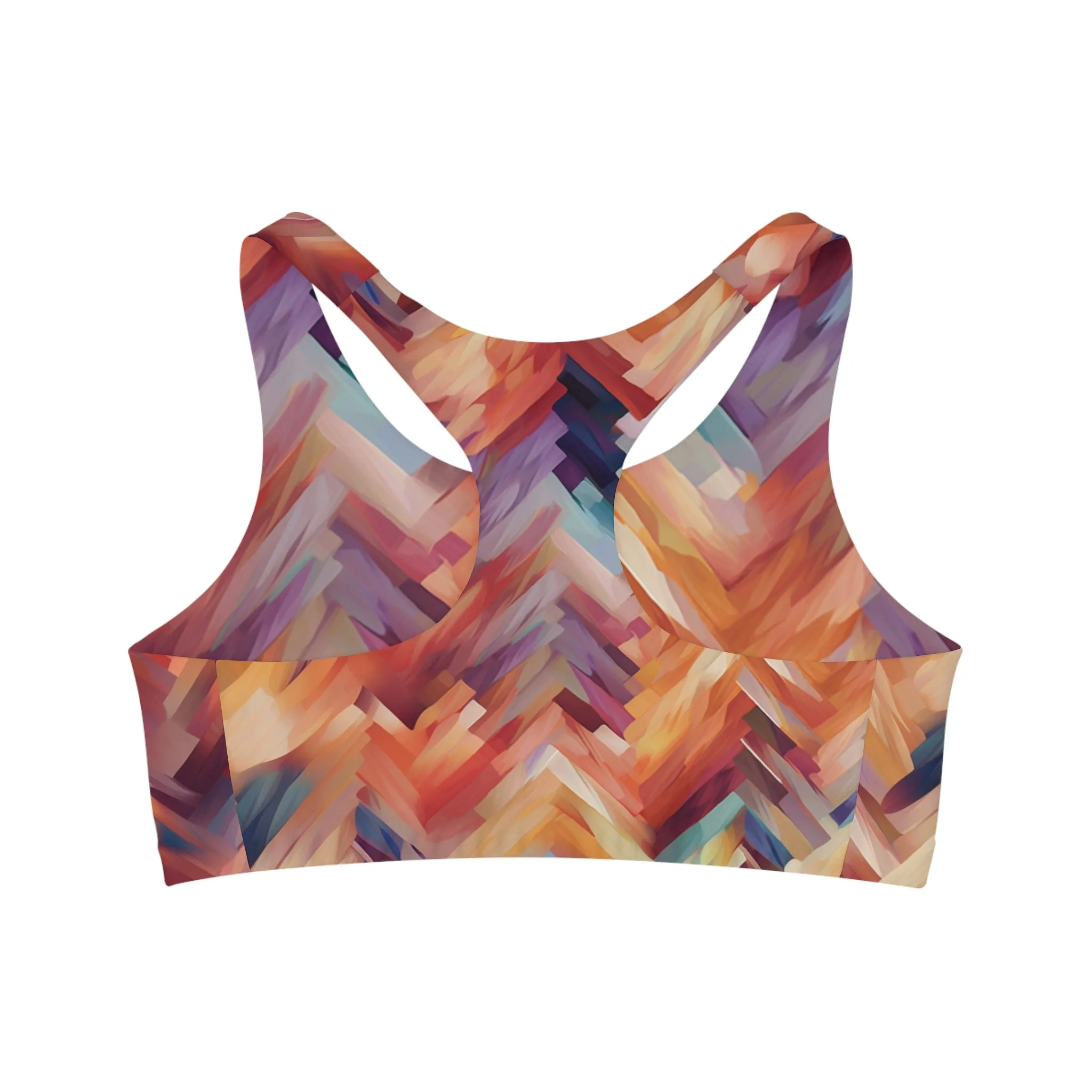 Sports Bra - Pino-Napoli-Abstract.