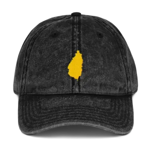 St. Lucia Gold Vintage Cotton Twill Cap