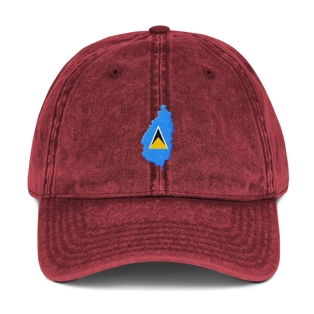 St. Lucia Vintage Cotton Twill Cap