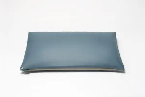 Stone Grey/Harbor Blue 2-Tone Pillow Cover