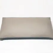 Stone Grey/Harbor Blue 2-Tone Pillow Cover