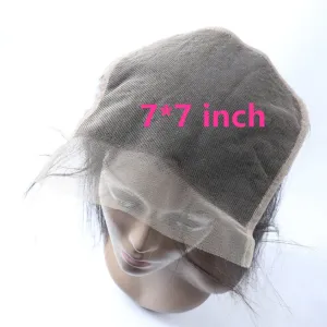 Straight Human Hair Closure 7*7 Lace Remy Lace Closure Natural Color MYLOCKME