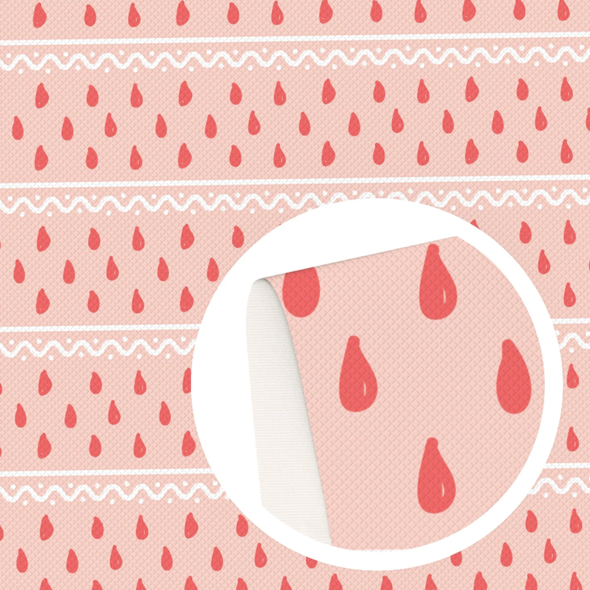 Strawberry Theme Printed Fabric