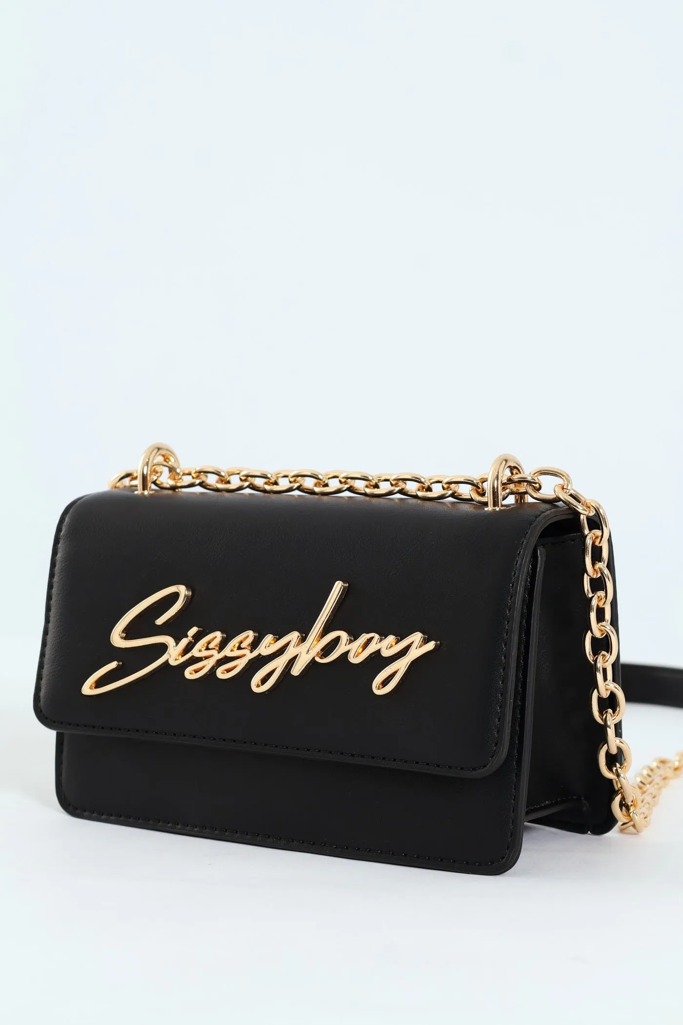 Structured Crossbody Bag - Black