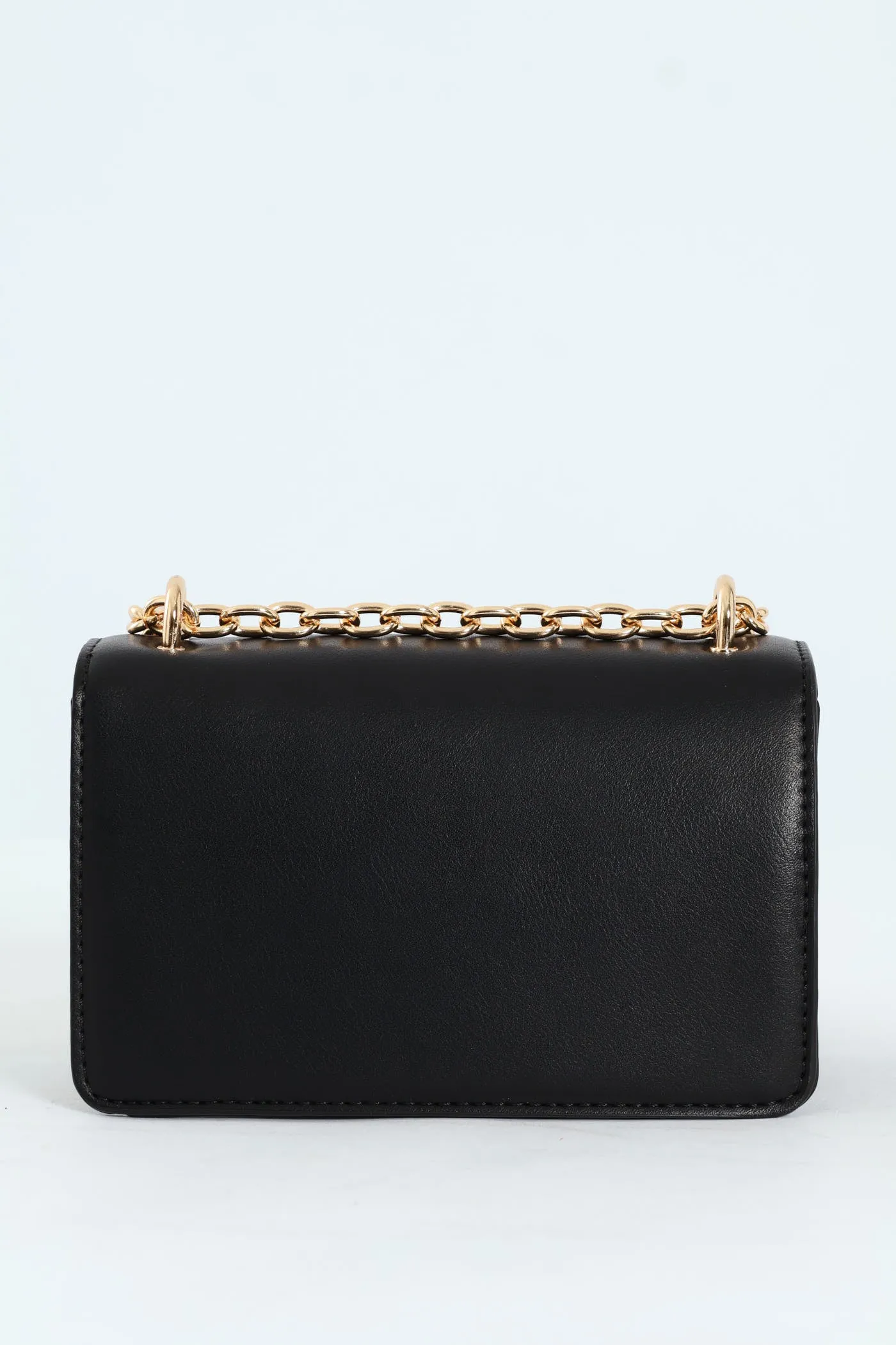 Structured Crossbody Bag - Black