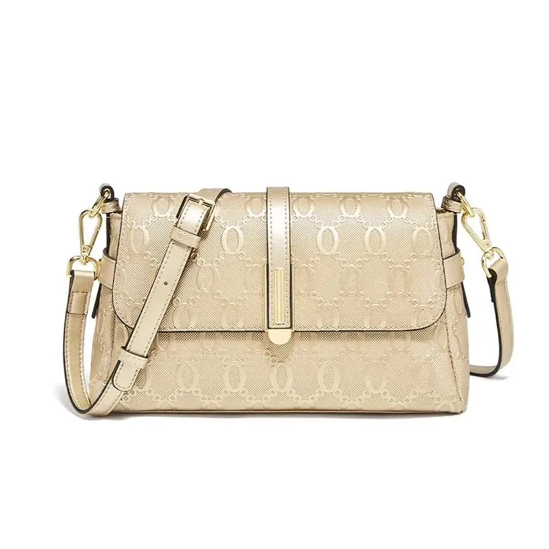 Stylish Gold Crossbody and Shoulder Bag