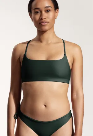 Surf Bikini Top "Buri" in night green