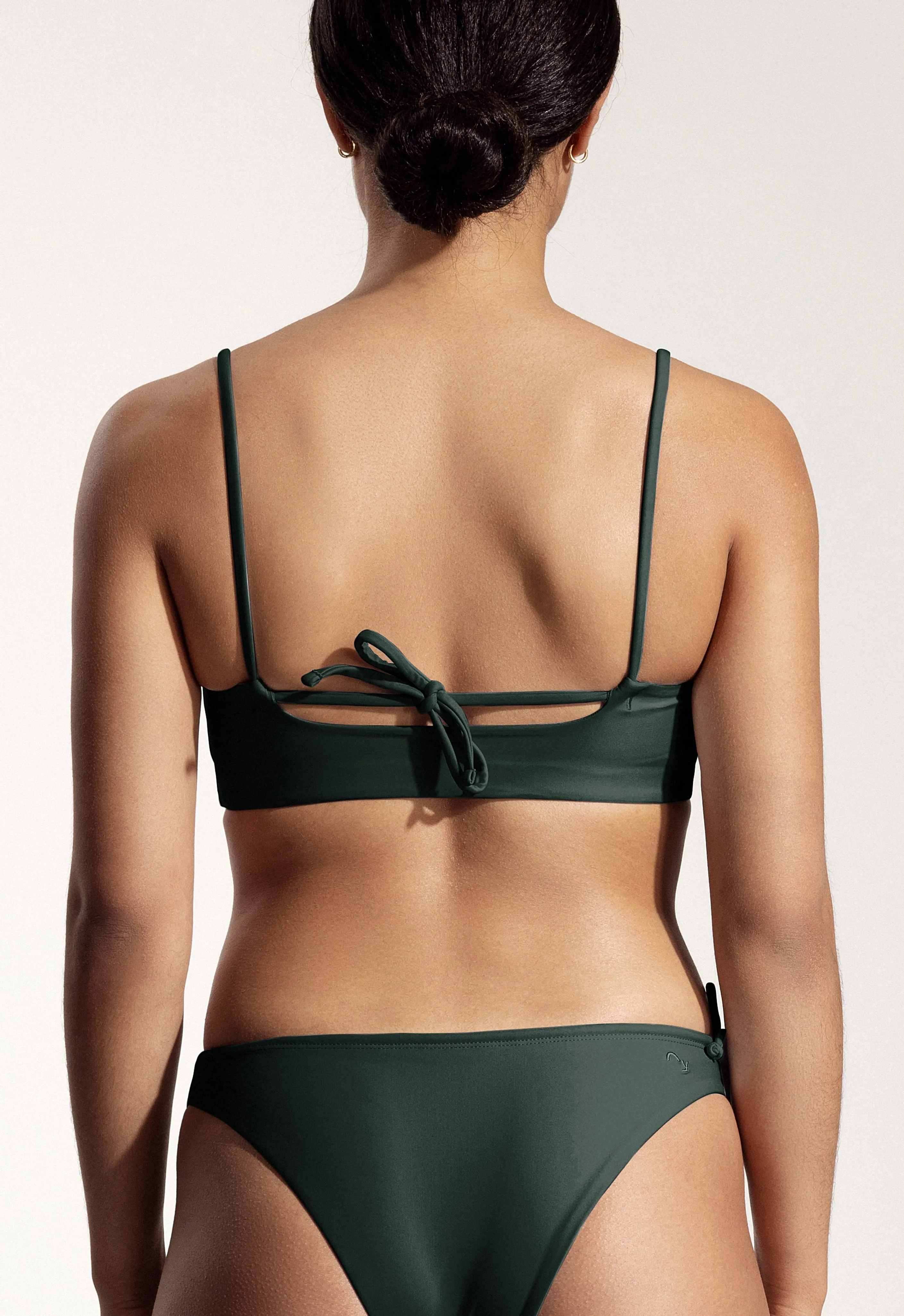 Surf Bikini Top "Buri" in night green