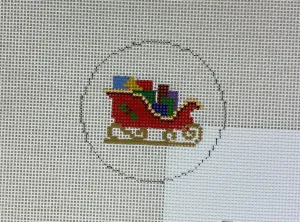 Susan Roberts Needlepoint 5911 Sleigh with presents