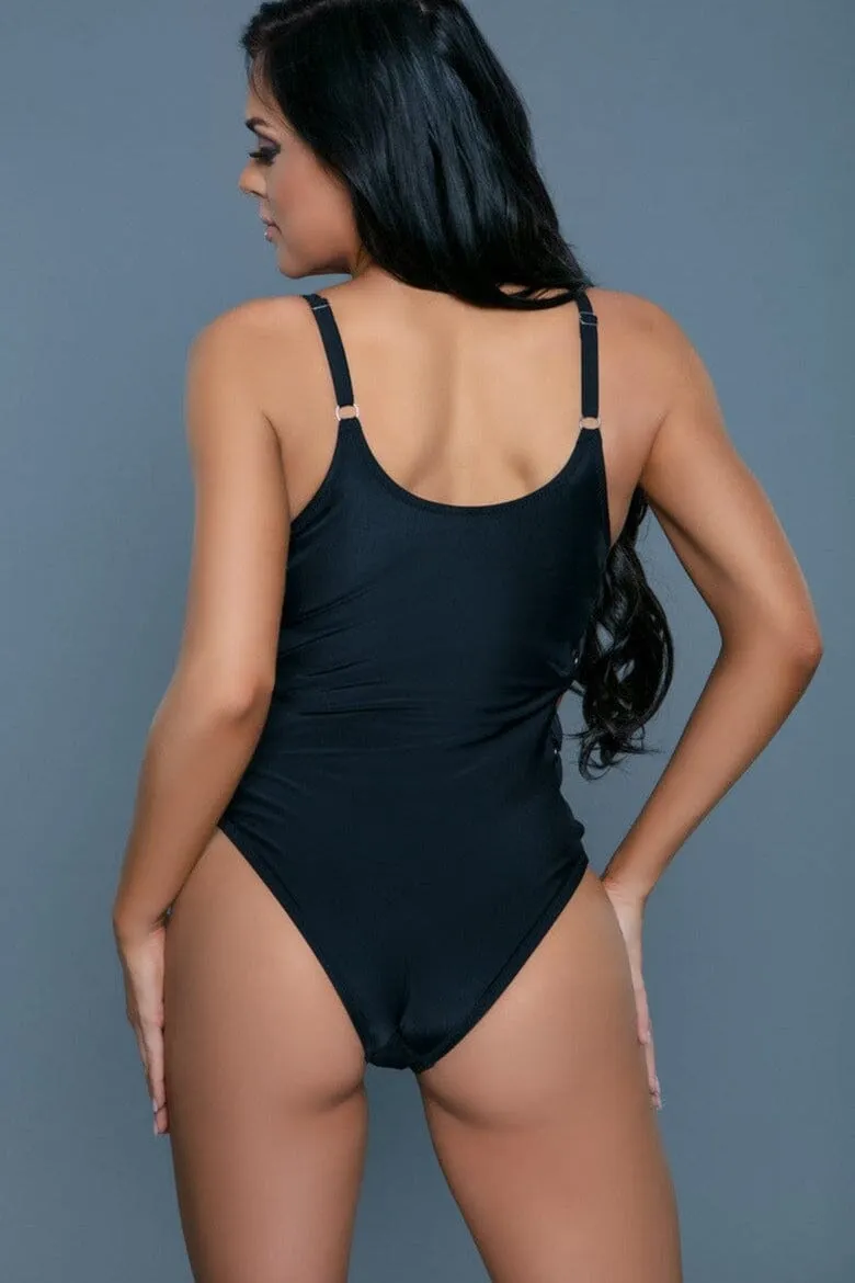 Swimsuit With Criss-Cross Looped Side