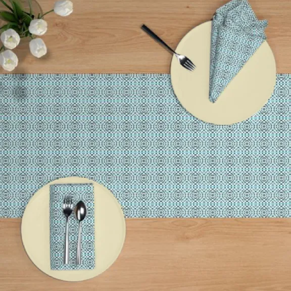 Table Runner <br/> Solomon's Song, Turquoise