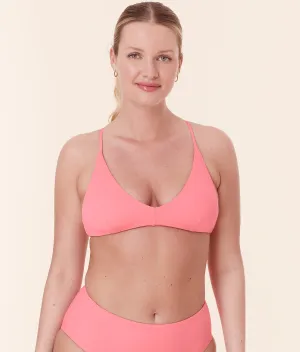 The Elwood Bikini Top - Eco Nylon - Petal