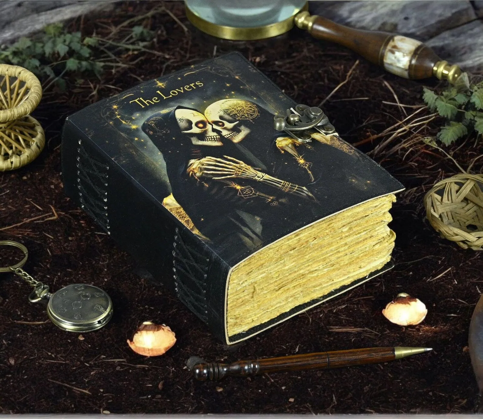 The Lovers Tarot Notebook Spiral Notebook