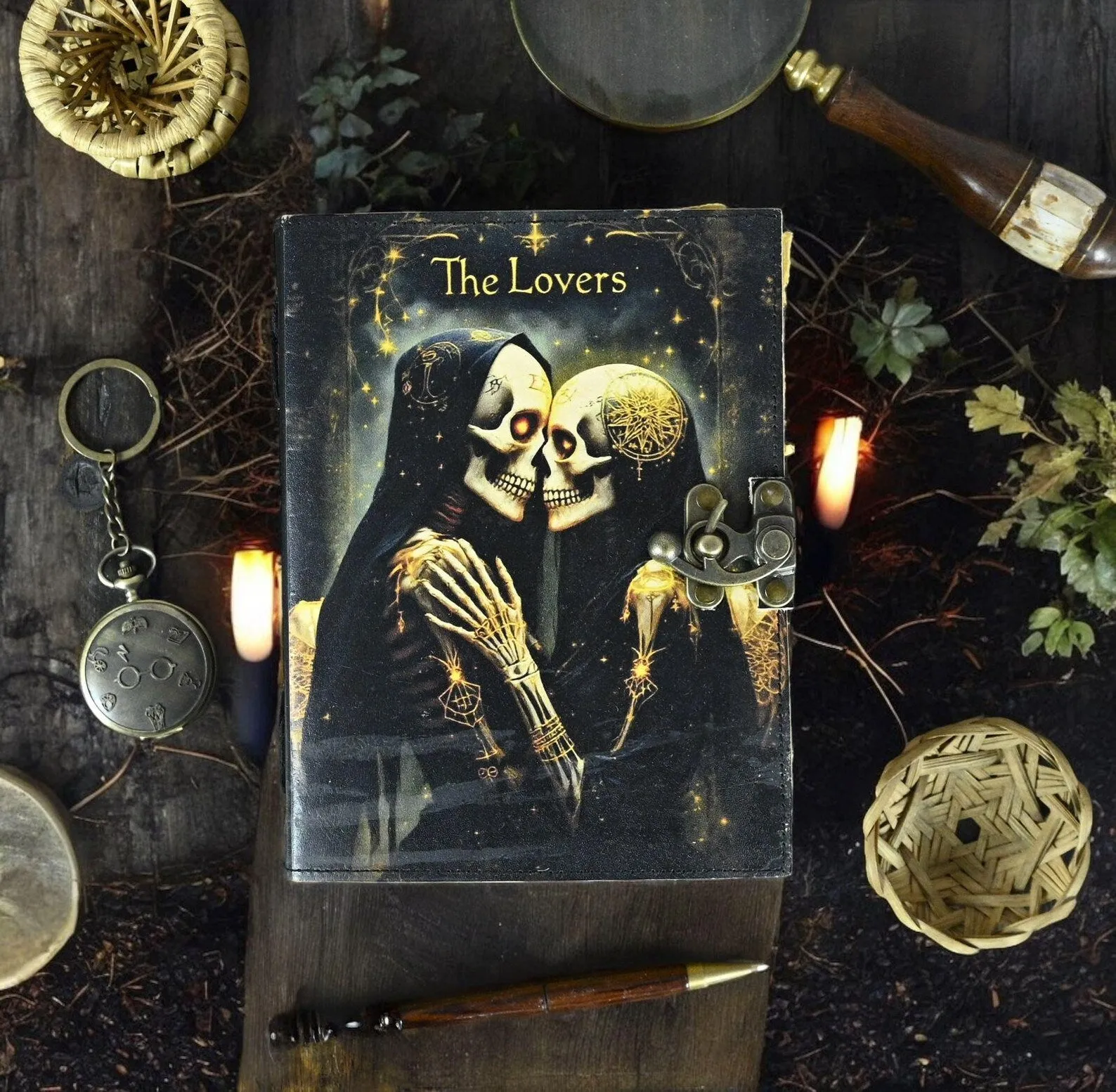 The Lovers Tarot Notebook Spiral Notebook