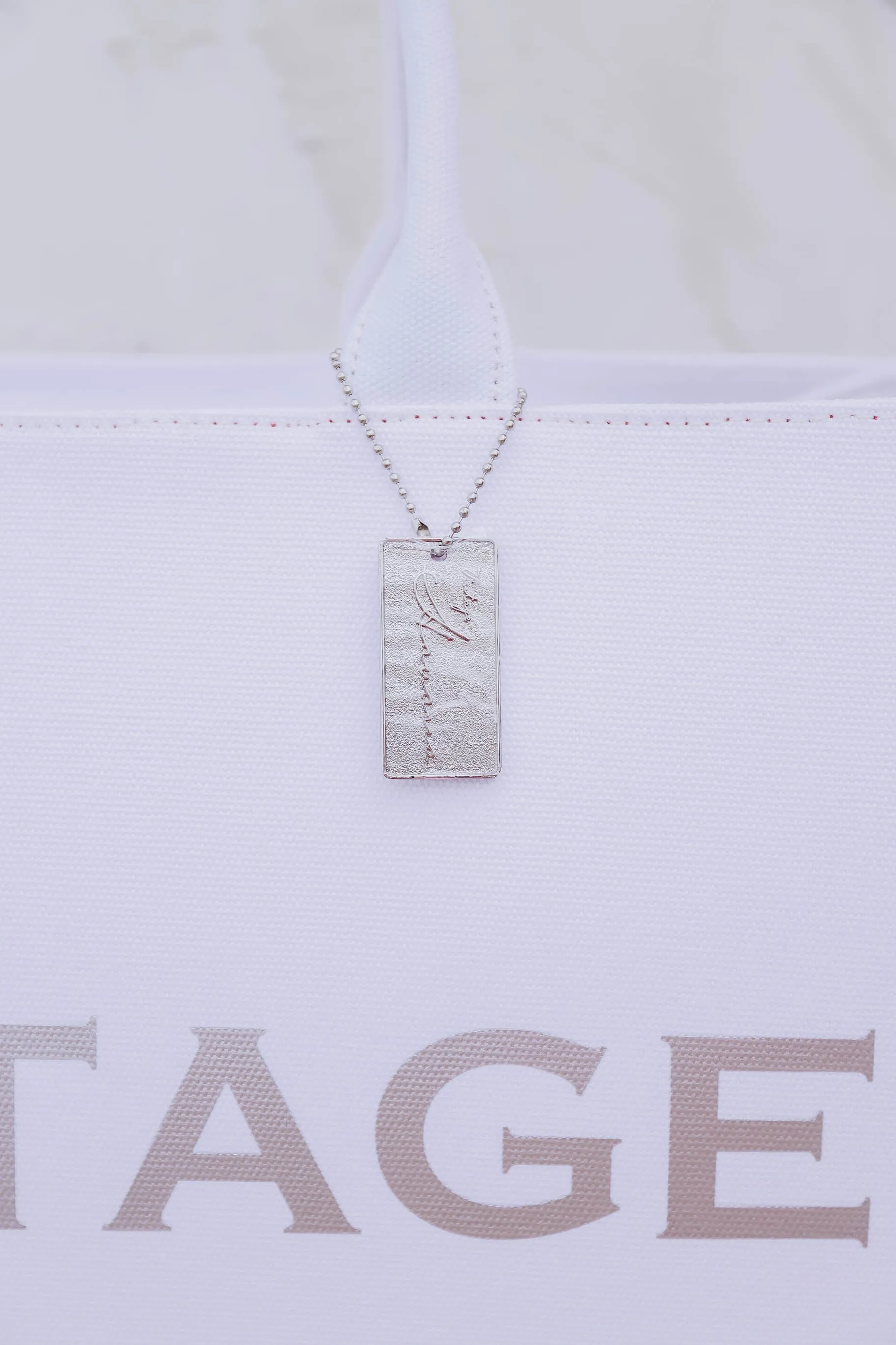 The Madison Tote By Vintage Havana - White