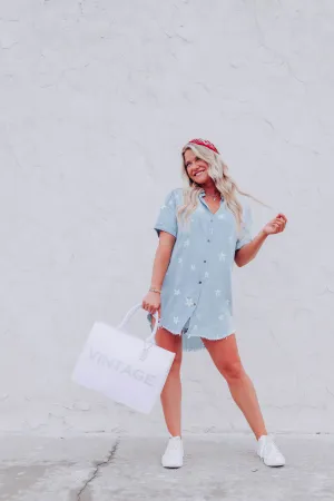 The Madison Tote By Vintage Havana - White